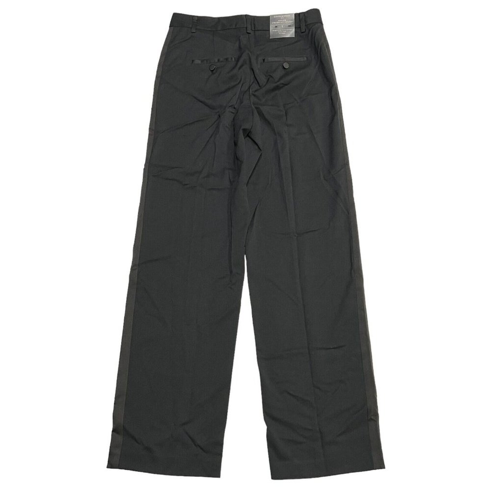 NWT BANANA REPUBLIC Mid Rise Straight Fit Trouser Pants Sz 2 Black #465051 - Picture 2 of 7
